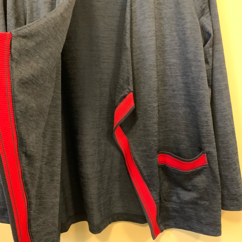 T By Talbots Open Front Draped Cardigan Sweater - image 3